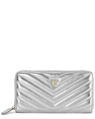 Tiffany & Fred V-Shape Quilted Leather Wallet