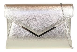 Girly HandBags Womens Metallic Frame Clutch Bag - Gold