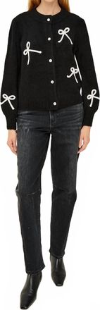 Rails Francesca Cardigan In Black/ivory