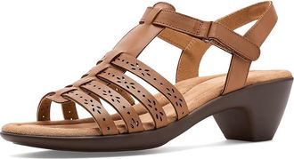 Easy Spirit Cortney Womens Dress Sandals Medium Brown Leather : 9.5 M (B)