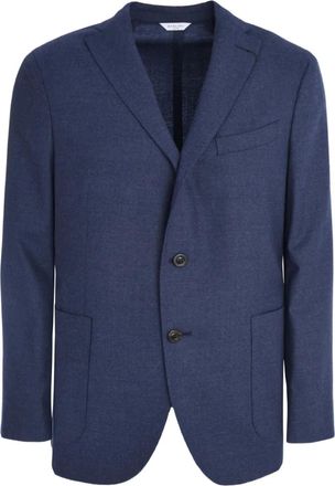 Boglioli three-button patch-pocket jacket - Blue