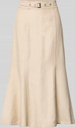 Guess Midirock mit G&uuml;rtel Modell RYAN in Sand, Gr&ouml;&szlig;e XS