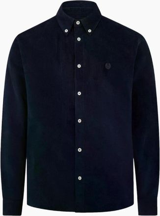 Belstaff Mens Belstaff Street Shirt LS A1-26 Dark Ink - Black - Size: 38/Regular