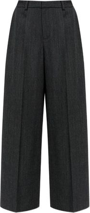 Alexander Wang Pantaloni elasticizzati a gamba ampia - Grigio