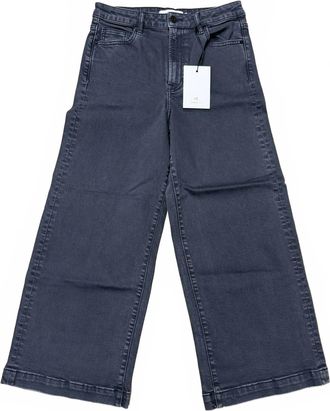 Hidden Jeans Womens Nori High Rise Wide Leg Crop Jeans In Charcoal