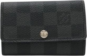 Louis Vuitton Pre-owned Accessories, female, Black, Size: ONE SIZE Pre-owned Damier Graphite Key Case
