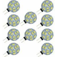 OEM Paquete De 10 Bombillas Led G4 9 Smd 5730 De 12 V Ca/cc Con Base De Doble Canal, Para Plaf&oacute;n Empotrable, Bombilla Led De Repuesto Para Bombilla Hal&oacute;ge
