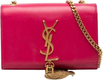 Saint Laurent Pre-owned The Kate Shoulder Bag - Dames - Vintage Schoudertas - Roze - ONE Size - Leer - Vintage