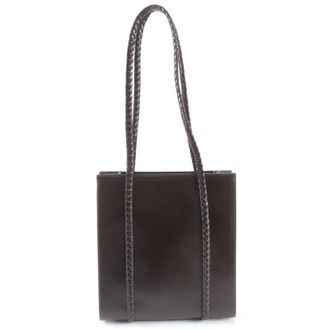 Bally Leather Handbag Shoulder Bag Tote Bag (Pre-Owned)