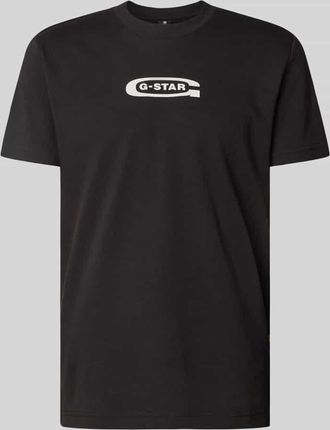 G-Star T-Shirt mit Label-Print in Black, Gr&ouml;&szlig;e M
