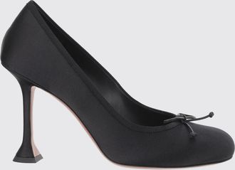 Amina Muaddi D&eacute;collet&eacute; Lila Amina Muaddi in raso