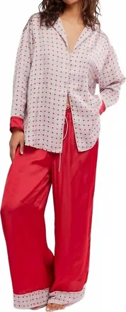 Free People Dreamy Days Set In Heart Print