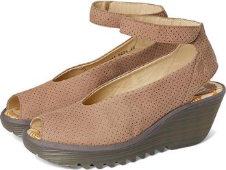 FLY London Yala376Fly Perf Womens Sandals Taupe : EU 41 (US Womens 10-10.5) M, Leather/Rubber