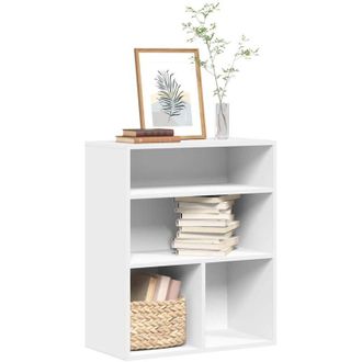 vidaXL Libreria Bianca 60x30x71,5 cm in Legno Multistrato - Vidaxl