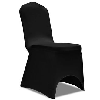 Berkfield Home Chair Cover Stretch Black 24 pcs
