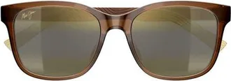 Maui Jim MJ0346SA 54mm Polarized Square Sunglasses in Brown at Nordstrom