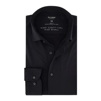Olymp Olymp, Overhemden, Heren, Zwart, XS, Level Five Jersey Shirt