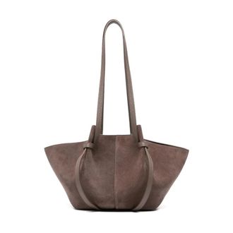 Yuzefi Mochi Tote Bag - Dames - Tassen - Bruin - Maat: ONE Size Su&egrave;de