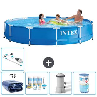 Intex Piscina Con Estructura Redonda - 366x76 Cm - 7-piezas S31556
