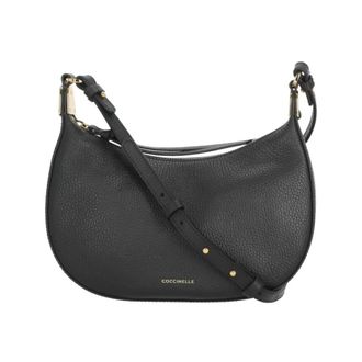 Coccinelle Fujiko Schoudertas - Dames - Schoudertassen - Zwart - ONE Size - Leer - Tassen