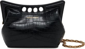 Alexander McQueen mini The Peak shoulder bag - women - Wool/Thermoplastic Polyurethane (TPU)/Viscose - One Size - Black