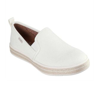 Skechers Womens/Ladies Flexpadrill Canvas Espadrilles (Off White) - Size UK 3