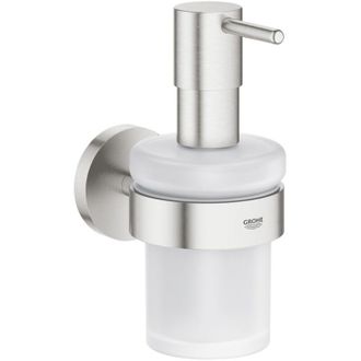 GROHE Essentials Dispensador De Jab&oacute;n Con Soporte, Supersteel (40448dc1)