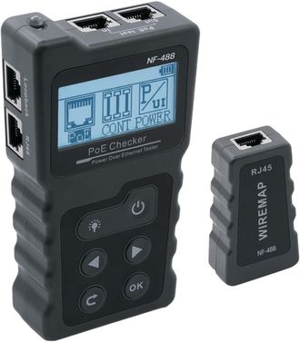 OEM Probador De Red Rj45 Con Pantalla Lcd, Probador De Cables, Probador De Voltaje Para Pruebas Poe, Instrumento De Medici&oacute;n De Red, Probador De Potencia 
