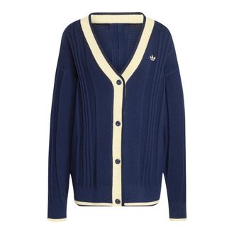 adidas C&aacute;rdigan de punto trenzado - Sport - Mujer - Azul - L