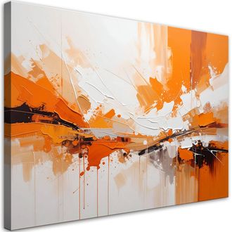 Feeby Impresi&oacute;n De Imagen Abstracci&oacute;n En Naranjas Intensos 100x70
