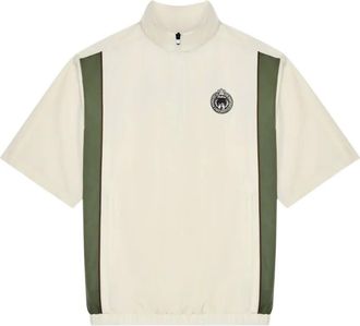 Malbon Golf striped windshirt - Neutrals