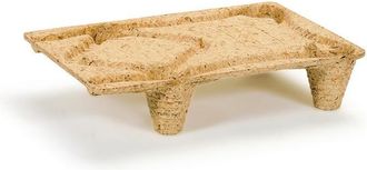 OEM Pallet Monouso L600xp400xh120mm Trgf.250kg 4 Piedi In Legno Pressato Naturale (per 5)