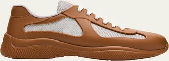 Prada Mens Americas Cup Rubber Trainer Sneakers