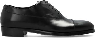 Jimmy Choo London Vine Lace Up - Heren - Nette schoenen - Zwart - 40 1/2 EU - Leer - Schoenen