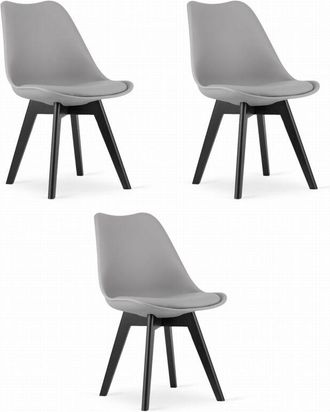 OEM Silla Mark - Patas Gris / Negro X 3