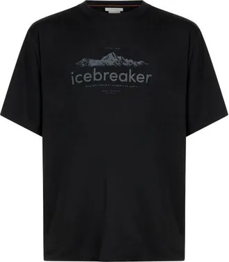 Icebreaker Merino 150 Tech Lite S/S Relaxed Tee Heritage Merinoshirt f&uuml;r Herren | schwarz