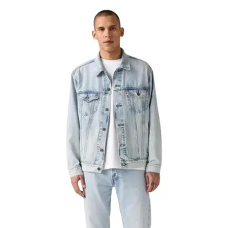 Levi's Heren, Jassen, Blauw, Maat: M Denim