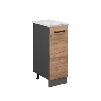 Vicco Armario De Farmacia R-line, Roble Dorado, 30 Cm Et M&aacute;rmol