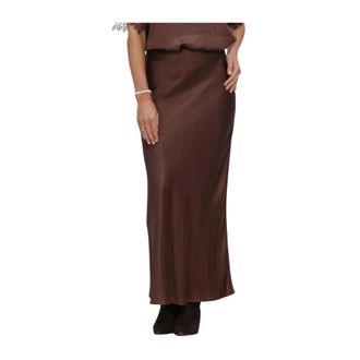 Bruuns Bazaar Dames, Rokken, Bruin, Maat: XL Viscose