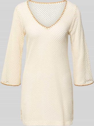 Banana Moon Banana Moon Strickshirt mit V-Ausschnitt Modell OCTAVIE HAYATO in Offwhite, Gr&ouml;&szlig;e L