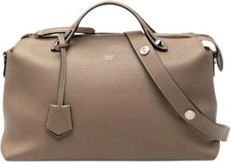 Fendi Pre-owned Handbags, female, Beige, Size: ONE SIZE Pre-owned By The Way Large Leather 2way Bag