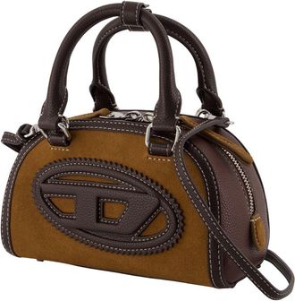 Diesel Womens 1dr Dome Purse - Diesel Synthetic Leather Brown Faux_leather Bags Handbags-Purses
