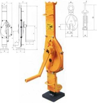 Trade Shop Trade Shop - Gato Mec&aacute;nico De Manivela Novamach Capacidad De Elevaci&oacute;n De Crick - -kg. 3000