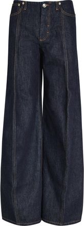 Sportmax Wide-leg Denim Jeans - Dark Blue - 27 (W27 / UK8-10 / S)