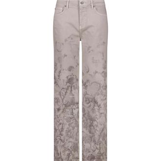 Monari Jeans, Dames, Veelkleurig, L, Katoen, Rechte Jeans