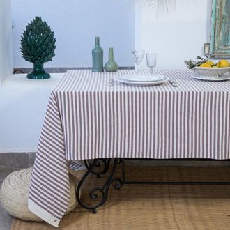 Febronie Mantel algod&oacute;n ciruela 150x250