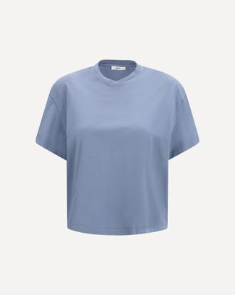 Rier Cotton V-neck T-shirt Female M