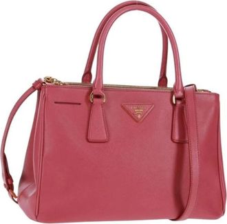 Prada Pre-owned Handbags, female, Pink, Size: ONE SIZE Pre-owned Leather Handbag