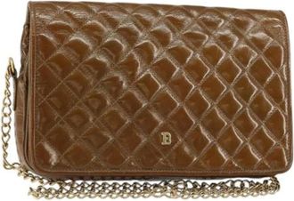 Bally Pre-owned Cross Body Bags, female, Brown, Size: ONE SIZE Pre-owned Coated Canvas Shoulder Bag