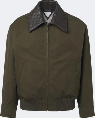 Bottega Veneta Intrecciato cotton twill blouson jacket